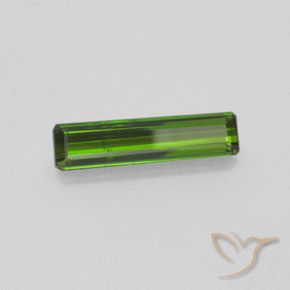1.40 ct Green Tourmaline Stone, Natural Tourmaline in Octagon Facet Shape for Sale