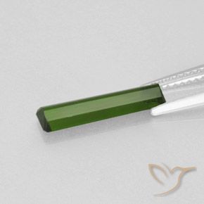 Tourmaline Gemstone in 14.6 x 3.5 mm Size for Sale, Tourmaline Stone in Forest Green Color