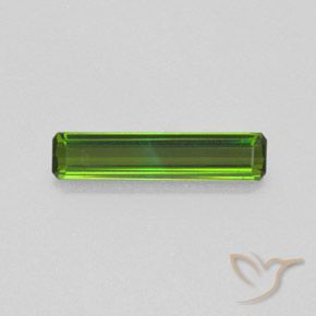 1.22ct Natural Medium Green Tourmaline, Emerald Cut, VS