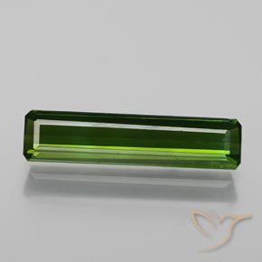 1.47ct Natural Dark Green Tourmaline, Emerald Cut, SI