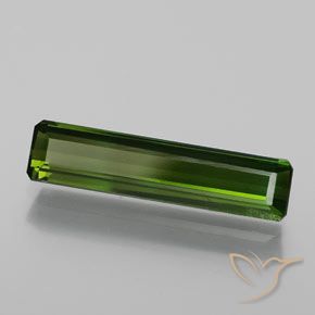 1.47 ct Green Tourmaline Stone, Natural Tourmaline in Octagon Facet Shape for Sale