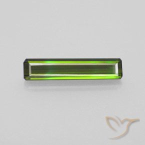 1.81ct Natural Medium Green Tourmaline, Emerald Cut, VVS