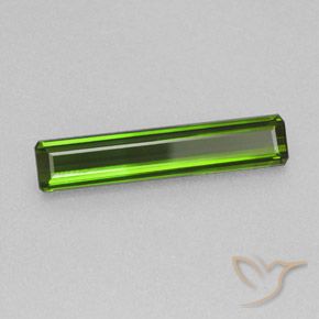1.84 ct Green Tourmaline Stone, Natural Tourmaline in Octagon Facet Shape for Sale