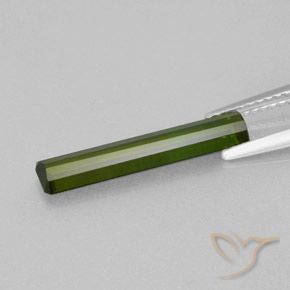 Tourmaline Gemstone in 18.7 x 3.8 mm Size for Sale, Tourmaline Stone in Forest Green Color