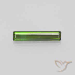 1.49ct Natural Medium Green Tourmaline, Emerald Cut, VVS