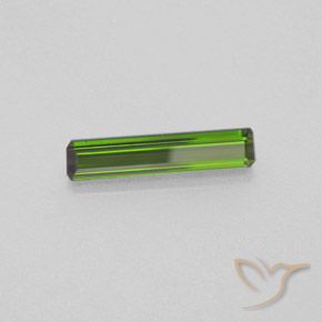 1.24 ct Green Tourmaline Stone, Natural Tourmaline in Octagon Facet Shape for Sale
