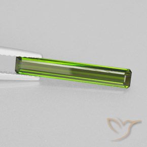 1.25 ct Green Tourmaline Stone, Natural Tourmaline in Octagon Facet Shape for Sale