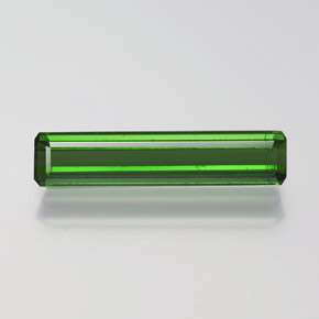 Medium-Dark Green Tourmaline Gem - 1.5ct Octagon Facet (ID: 369894)