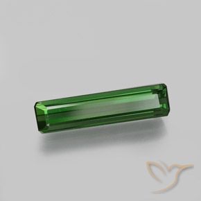 1.77 ct Green Tourmaline Stone, Natural Tourmaline in Octagon Facet Shape for Sale