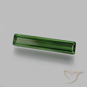 1.37 ct Green Tourmaline Stone, Natural Tourmaline in Octagon Facet Shape for Sale