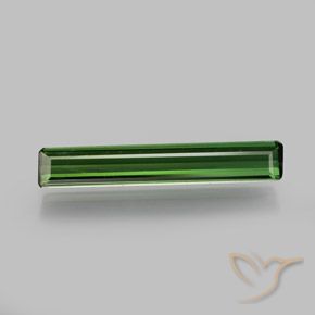 1.45ct Natural Medium-Dark Green Tourmaline, Emerald Cut, VVS-VS