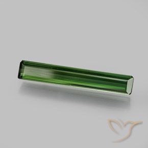 1.45 ct Green Tourmaline Stone, Natural Tourmaline in Octagon Facet Shape for Sale
