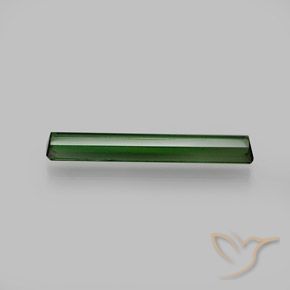 Tourmaline Gemstone in 18.8 x 3.1 mm Size for Sale, Tourmaline Stone in Medium-Dark Green Color