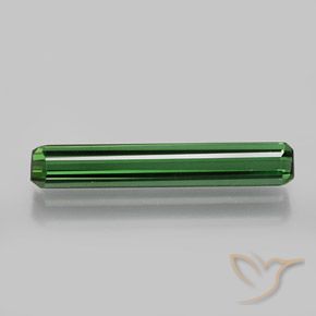 1.66ct Natural Green Tourmaline, Emerald Cut, VVS-VS