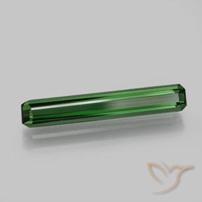 1.66 ct Green Tourmaline Stone, Natural Tourmaline in Octagon Facet Shape for Sale