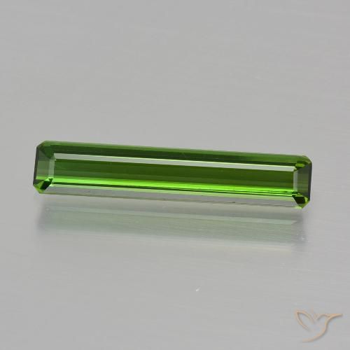 1.05ct Natural Forest Green Tourmaline, Emerald Cut, VVS-VS