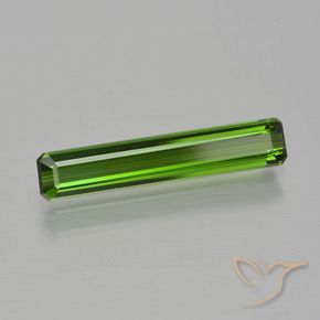 1.05 ct Green Tourmaline Stone, Natural Tourmaline in Octagon Facet Shape for Sale