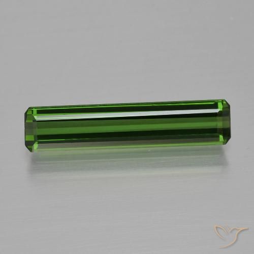 1.62ct Natural Earthy Green Tourmaline, Emerald Cut, VVS-VS