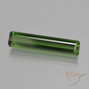 1.62 ct Green Tourmaline Stone, Natural Tourmaline in Octagon Facet Shape for Sale