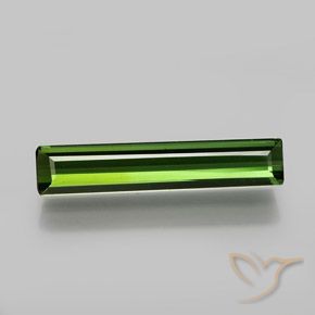 1.58ct Natural Earthy Green Tourmaline, Emerald Cut, VVS-VS