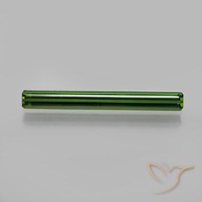 1.34ct Natural Dark Green Tourmaline, Emerald Cut, VVS-VS