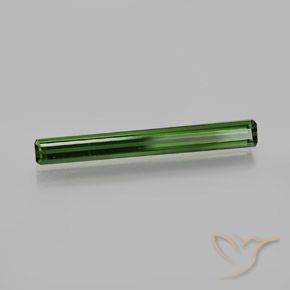 1.34 ct Green Tourmaline Stone, Natural Tourmaline in Octagon Facet Shape for Sale