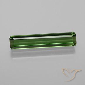 1.14ct Natural Earthy Green Tourmaline, Emerald Cut, VVS