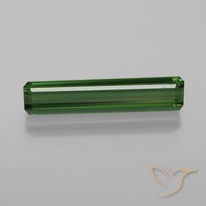 1.35ct Natural Dark Green Tourmaline, Emerald Cut, VVS-VS