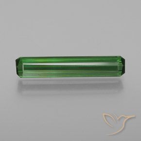 1.63ct Natural Green Tourmaline, Emerald Cut, VVS-VS