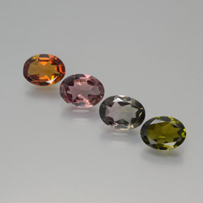 彩色 碧玺 Gem - 0.7ct 椭圆形切面 (ID: 378042)