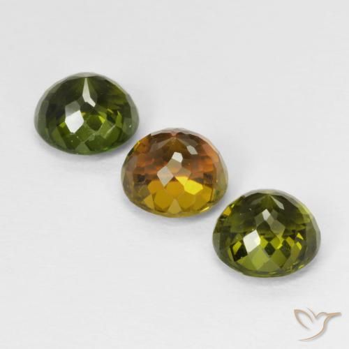 Tourmaline Gemstones in 5.5 mm (calibrated) Size for Sale, Tourmaline Stones in Multicolor Color