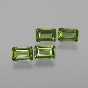 Warmes Grün Turmalin Edelstein - 0.5ct Oktagon facettiert (ID: 378729)