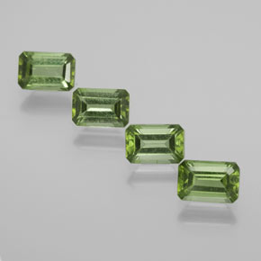 2.32 ctw Green Tourmaline Stones, Natural Tourmaline in Octagon Facet Shape for Sale