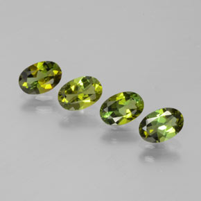 Earth Green Turmalin Edelstein - 0.4ct Oval facettiert (ID: 378797)