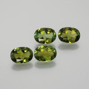 Темно-зеленый Турмалин Камень - 0.7ct Фасетный Овал (ID: 378860)