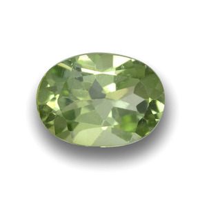 Warm Green Турмалин Камень - 0.7ct Фасетный Овал (ID: 378871)