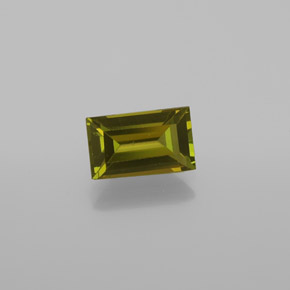 Verde oscuro Turmalina Gema - 1.1ct Faceta en Estilo Baguette (ID: 378911)
