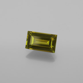 1.05 ct Green Tourmaline Stone, Natural Tourmaline in Baguette Facet Shape for Sale