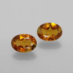 Deep Orange Tourmaline Gem - 0.7ct Oval Facet (ID: 379075)
