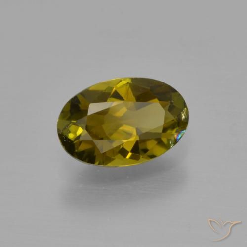 1.05 ct Brown Tourmaline Stone, Natural Tourmaline in Oval Facet Shape for Sale