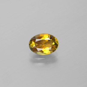 Peanut Brown Tourmaline Gem - 1.1ct Oval Facet (ID: 379150)