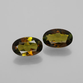 Warm Brown Tormalina Gem - 0.9ct Ovale sfaccettato (ID: 379179)