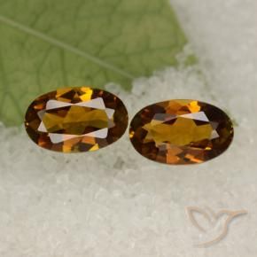 1.74 ctw Brown Tourmaline Stones, Natural Tourmaline in Oval Facet Shape for Sale