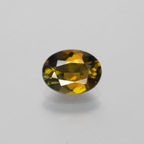 1.26 ct Brown Tourmaline Gemstone, Tourmaline Gem in Oval Facet Shape for Sale.