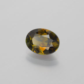 1.26 ct Brown Tourmaline Stone, Natural Tourmaline in Oval Facet Shape for Sale