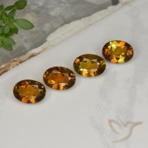 3.08 ctw Brown Tourmaline Stones, Natural Tourmaline in Oval Facet Shape for Sale