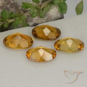 Tourmaline Gemstones in 7 x 5 mm (calibrated) Size for Sale, Tourmaline Stones in Medium Gold Color