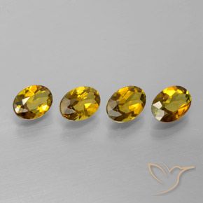 2.80 ctw Golden Tourmaline Stones, Natural Tourmaline in Oval Facet Shape for Sale