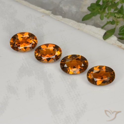 3.04 ct Loose Orange Tourmaline, 7 x 5 mm Oval Cut From Mozambique, Photo A