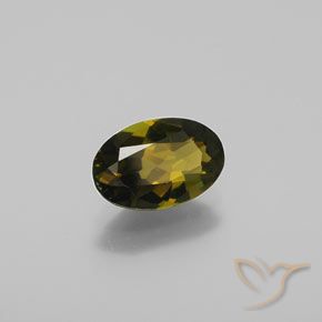1.27 ct Brown Tourmaline Stone, Natural Tourmaline in Oval Facet Shape for Sale